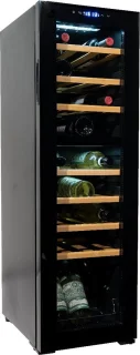 Vinata Premium Bianco Wijnkoelkast 27 flessen Zwart