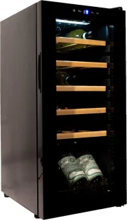 Vinata Premium Lavina 18-flessen wijnkoelkast zwart vrijstaand