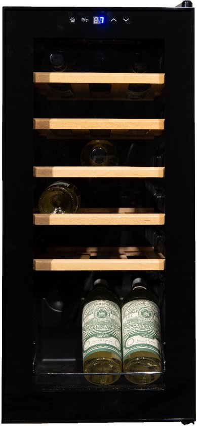 Vinata Premium Lavina 18-flessen wijnkoelkast zwart vrijstaand review