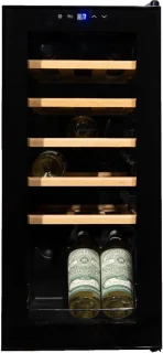 Vinata Premium Lavina 18-flessen wijnkoelkast zwart vrijstaand