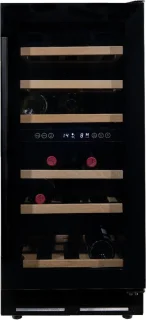 Vinata Premium Martino wijnklimaatkast zwart 30 flessen vrijstaand en onderbouw