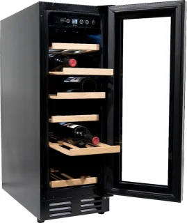 Vinata Premium Tenibres Wijnkoelkast 18 flessen zwart
