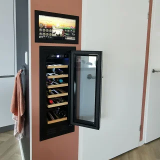 Vinata Premium Tenibres Wijnkoelkast 18 flessen zwart
