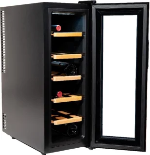 Vinata Premium Wijnkoelkast Confinale Zwart 12 flessen