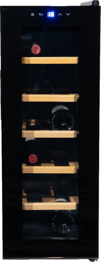 Vinata Premium Wijnkoelkast Confinale Zwart 12 flessen review