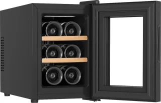 Vinata Sena Wijnkoelkast 6 flessen Zwart