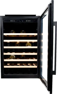 Vinata Serottini Premium Wijnkoelkast Inbouw Zwart 48 flessen