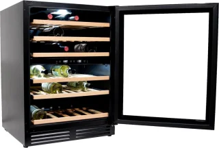 Vinata Vernale Premium Wijnklimaatkast 51 flessen zwart