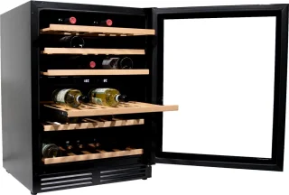 Vinata Vernale Premium Wijnklimaatkast 51 flessen zwart