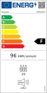 Vinovilla Smart wijnkoelkast 50L glazen deur roestvrij staal