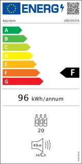 Vinovilla Smart wijnkoelkast 50L glazen deur roestvrij staal