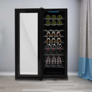 Wijnkoelkast 76 liter zwart