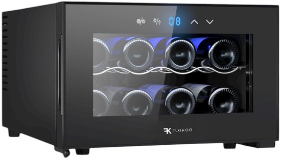 Wijnkoelkast 8 Flessen Zwart review