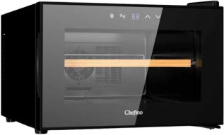 Wijnkoelkast liggend 8 flessen - Zwart