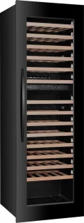 Wine Klima D106T Wijnkoelkast 2 zones 101 flessen zwart glas inbouw