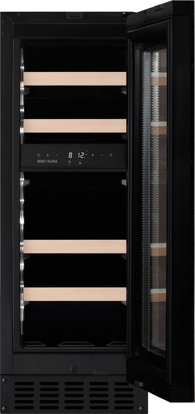 Wine Klima D16-OB72-Push Zwart Onderbouw Wijnklimaatkast 16 flessen 2 zones review