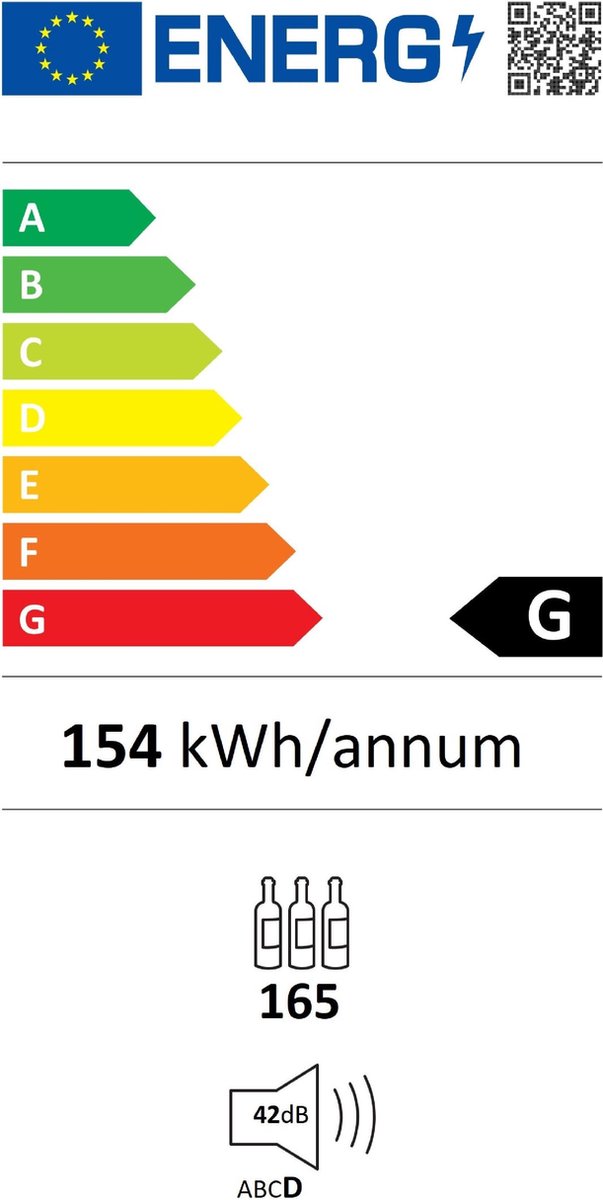 Wat vinden we goed aan de Wine Klima D167T Wijnkoelkast 165 flessen 2 zones RVS/glas