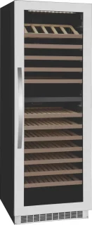 Wine Klima D167T Wijnkoelkast 165 flessen 2 zones RVS/glas