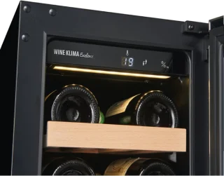 Wine Klima D20-OB73 Touch Onderbouw Wijnklimaatkast Zwart 17 Flessen