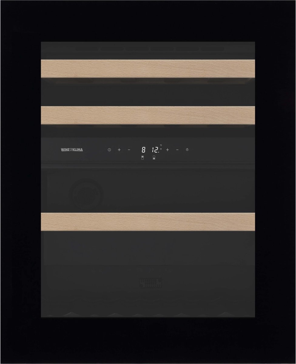 De Wine Klima D30-SV72-PUSH Wijnklimaatkast Inbouw 2 Zones 30 flessen in één oogopslag
