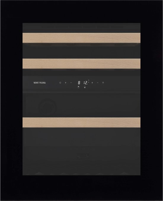 Wine Klima D30-SV72-PUSH Wijnklimaatkast Inbouw 2 Zones 30 flessen review