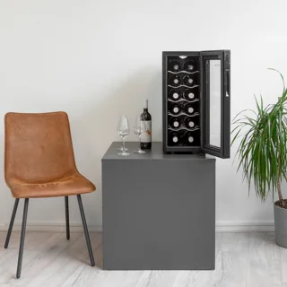 Wine Klima S12-GD wijnkoelkast 12 flessen enkele zone