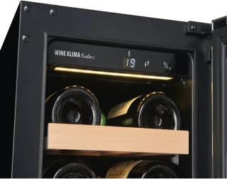Wine Klima S20-OB73 Inbouw Wijnklimaatkast Zwart 20 flessen