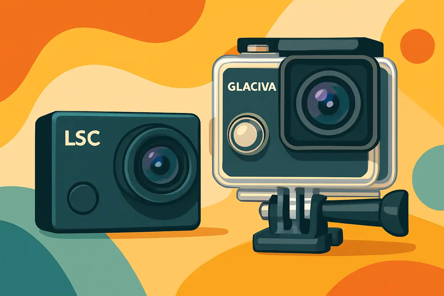 Goedkope action camera's van de Action: LSC, Glaciva