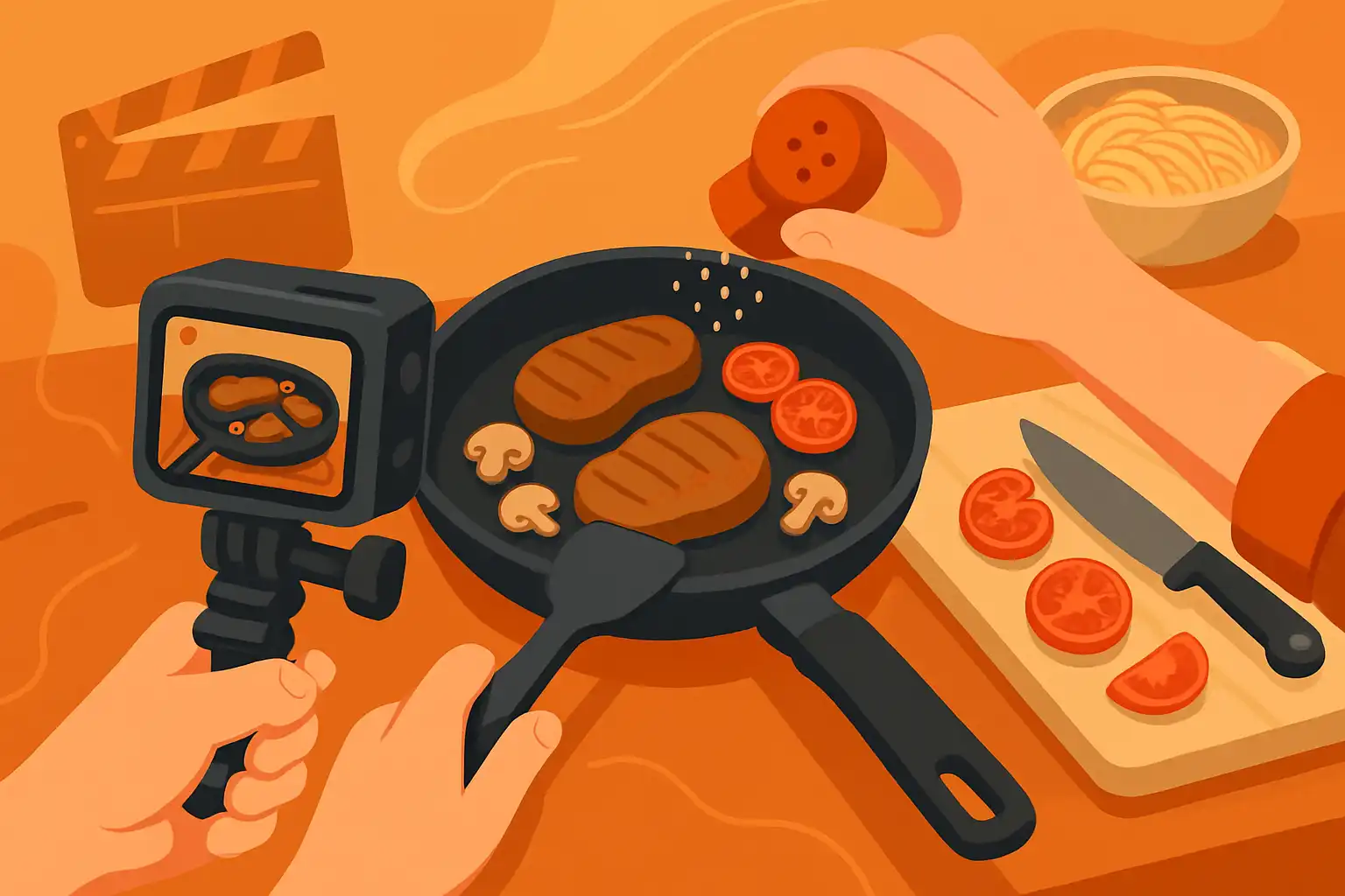 Hoe maak je onweerstaanbare POV-foodvideo's met je action cam: van keukenmounts tot smaakvolle cuts