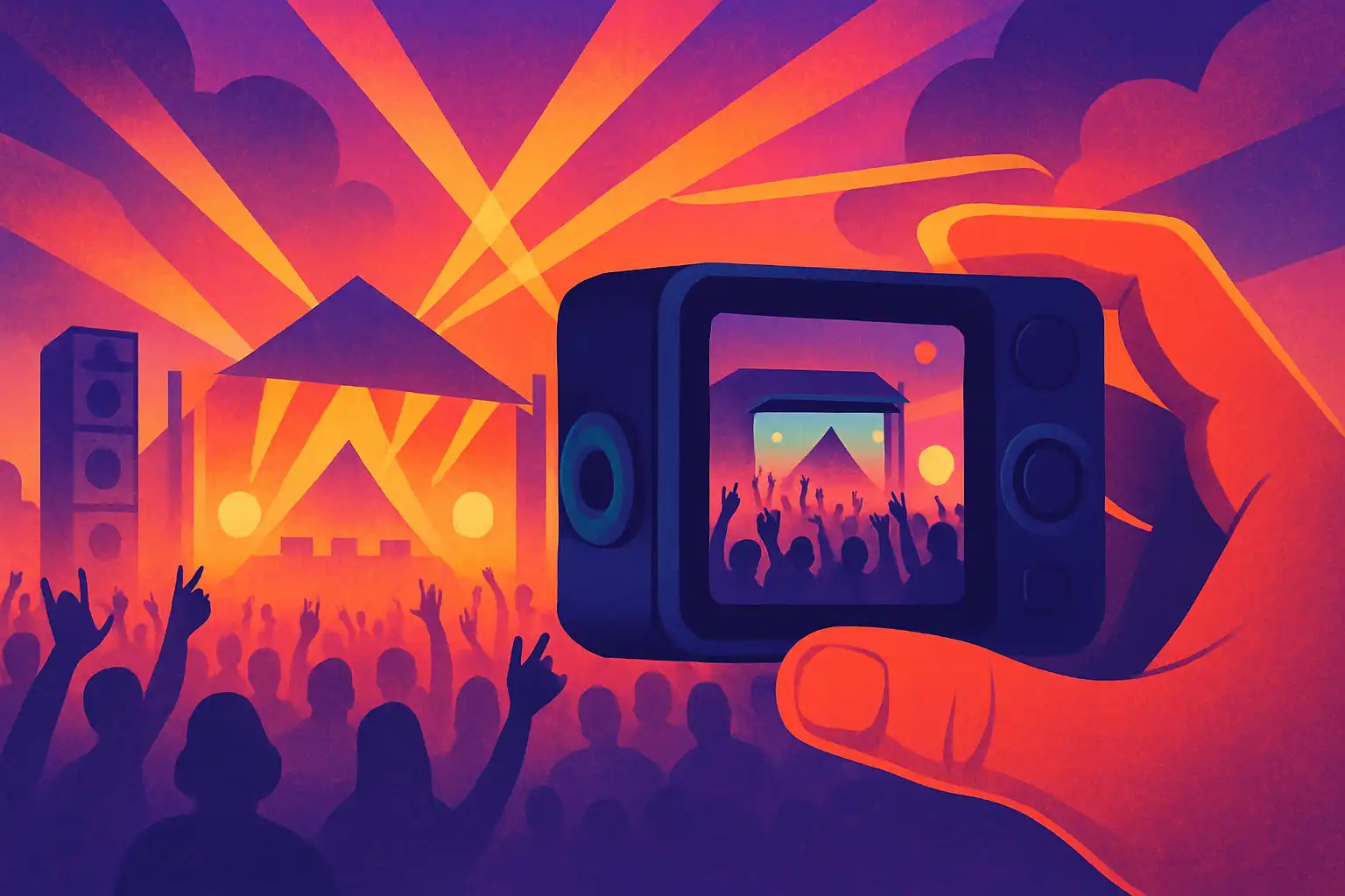 Maak indrukwekkende festival-aftermovies met één actioncam: van shootplan tot deelbare edit