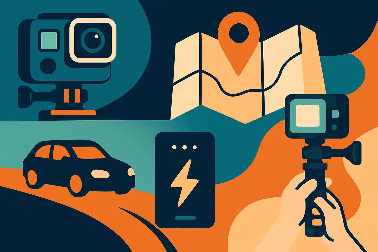 Zo plan je de perfecte actioncam-roadtrip: power, mounts en contentplanning zonder downtime