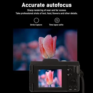 16MP HD Smart Digital Camera, Ultra HD Video Recording, Multi-Axis Anti-shake with Stable Image, Wide Application Scenarios, 2.4" HD Screen