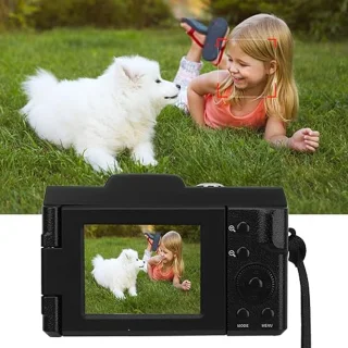 16MP HD Smart Digital Camera, Ultra HD Video Recording, Multi-Axis Anti-shake with Stable Image, Wide Application Scenarios, 2.4" HD Screen