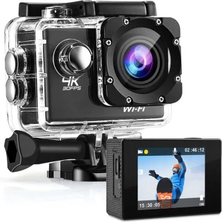 4K WiFi Action Camera - Complete Set - Zonder SD Kaart - Accessoires Kit