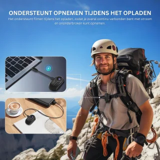 DailySupplies® Bodycam - Action Cam - Spycam - Bewegingsdetectie - 180º Draaibare Lens - Bodycam Politie - Full HD - Zwart