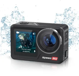 NexZone - Action Camera - 5K-Dubbele batterij - Waterdicht tot 6m zonder case 40m met Case-WiFi & Touchscreen - Actioncam - Zwart - incl accessoires