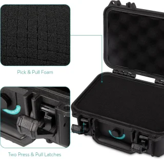 Navaris universele waterdichte camera koffer - Schokbestendige camera case met schuim - Outdoor opberg koffer voor gevoelige apparatuur - Zwart