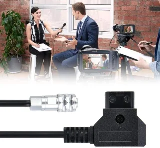 Verbindingskabel stroomkabel D-Tap op 4K voor Blackmagic Pocket Cinema Camera 4K en Gold Mount V Mount B (15 m) met extra lang snoer