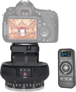 360° Draaibare Panoramakop voor Statief - Gemotoriseerde Kantelkop voor Videocamera's en DSLR's