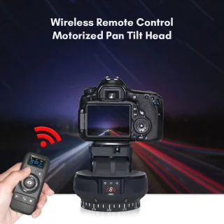360° Draaibare Panoramakop voor Statief - Gemotoriseerde Kantelkop voor Videocamera's en DSLR's