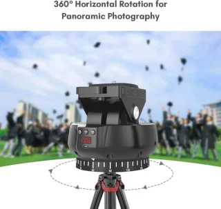 360° Draaibare Panoramakop voor Statief - Gemotoriseerde Kantelkop voor Videocamera's en DSLR's