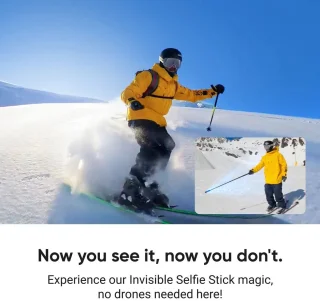 Insta360 X5 Battery Invisible Selfie Stick Bundel - X5 Batterij - 2400mAh - Onzichtbare Selfie Stick 114cm