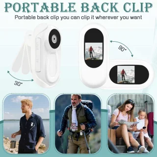 Mini Actiecamera 1080P - Met 64GB Geheugenkaart - Magnetisch Ontwerp - 180 Minuten Opname - Waterdicht - Voor Sport & Huisdieren - Incl. 12 Accessoires - Draagbaar als Sleutelhanger