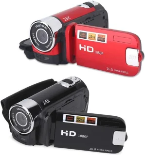 Handheld videocamera 1080P FHD met 16x digitale zoom en draaibaar scherm