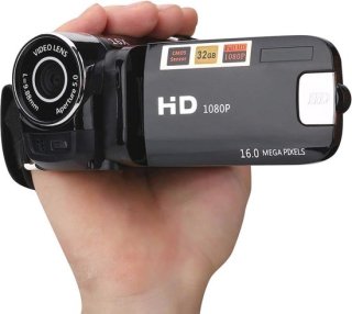Handheld videocamera 1080P FHD met 16x digitale zoom en draaibaar scherm review