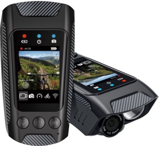 De 4-in-1 Fietscamera 4K Action Cam van MMOBIEL – Waterdichte IPX5 Fiets Camera met Video, GPS Route Tracker, LED Zaklamp (600lm), Toeter, WiFi App – Inclusief 32GB SD-Kaart – Eenvoudige Stuurbevestiging in één oogopslag