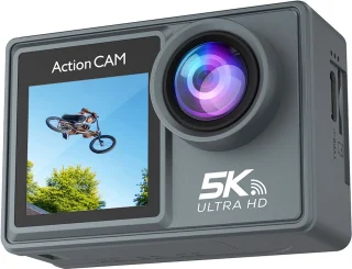NexZone - Action Camera - Waterdicht 30m - 5K Ultra HD - Incl. 128GB SD Kaart - Actioncam - 60fps - Wifi - Onderwatercamera - Dubbel Scherm - Beelstabilisatie - Incl. Accessoires