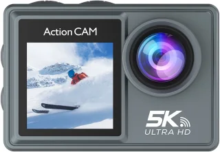 NexZone - Action Camera - Waterdicht 30m - 5K Ultra HD - Incl. 128GB SD Kaart - Actioncam - 60fps - Wifi - Onderwatercamera - Dubbel Scherm - Beelstabilisatie - Incl. Accessoires