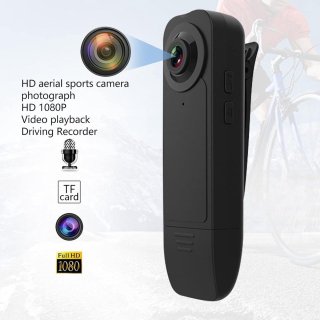De Body Camera Videorecorder 1080p Autofocus Draagbare Body Camera - 240 MAh Oplaadbare Batterij - 64 GB - Handheld Actiecamera voor Kantoor Buiten in één oogopslag