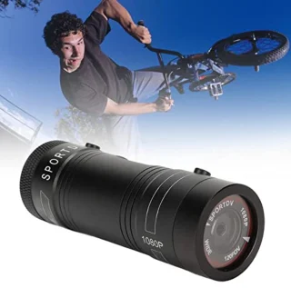 Waterproof HD 1080P Motorcycle Helmet Camera with Microphone, Wide Angle Cycle Dashcam Cycling Sport Camera for